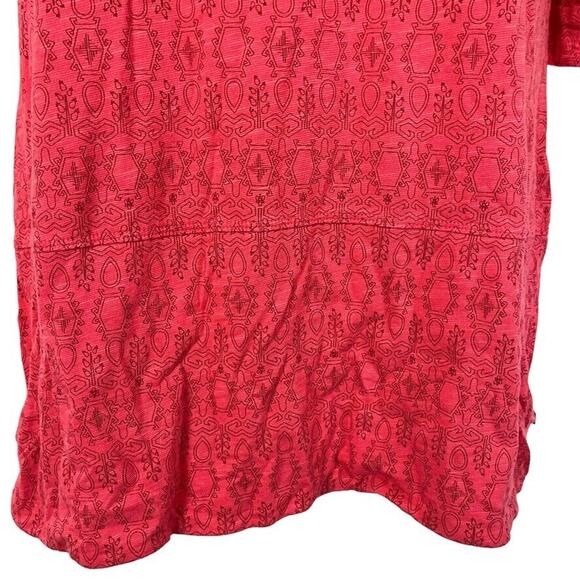 Toad & Co Womens Organic Cotton Stretch Knit Print Pockets Top Shirt sz S - Picture 7 of 16